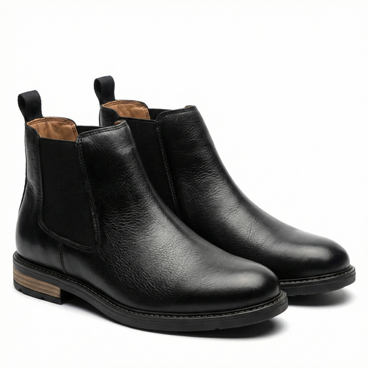 CLARKS Twilight Obsidian Sleek Fit Classic Leather Chelsea Boots