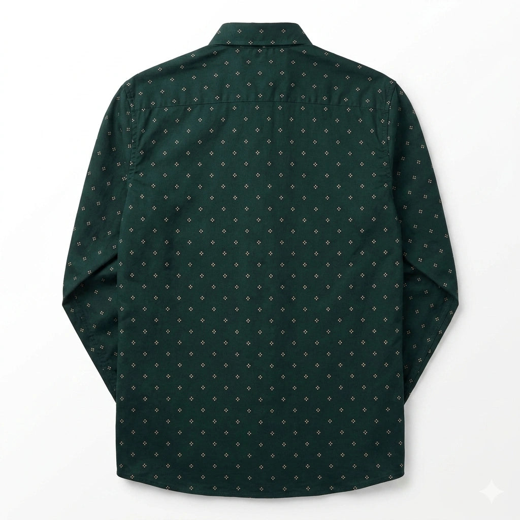 CALVIN KLEIN JEANS Opulent Emerald Slim Fit Long Sleeve Shirt