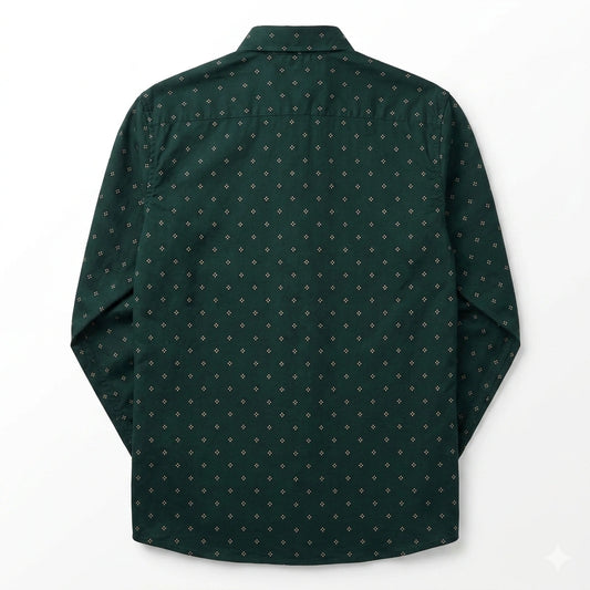 CALVIN KLEIN JEANS Opulent Emerald Slim Fit Long Sleeve Shirt