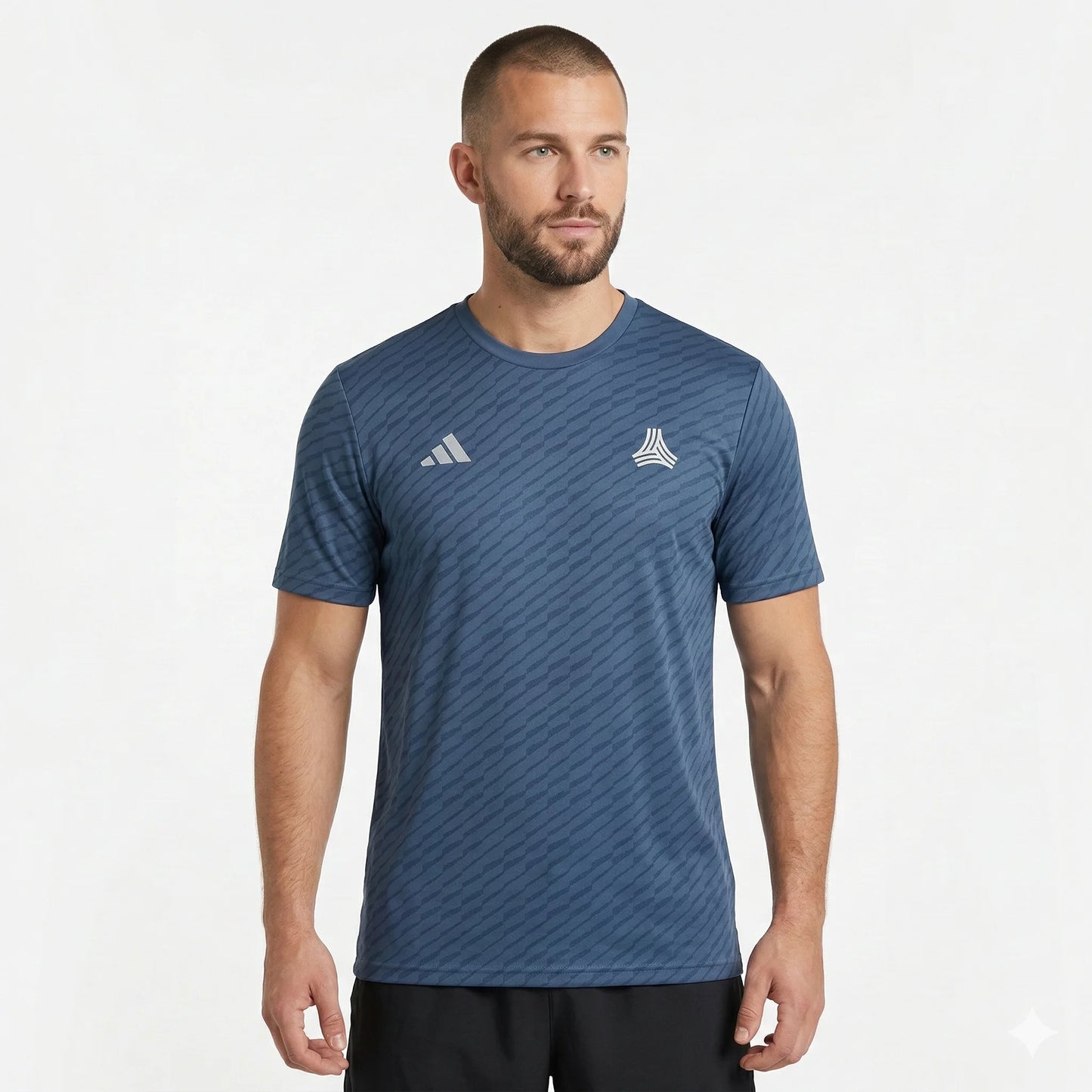 ADIDAS Oceanic Teal Active Fit DRI FIT Short Sleeve Performance Tee