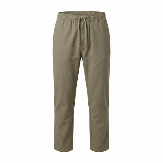 LACOSTE Tranquil Sage Easygoing Fit Linen Trouser