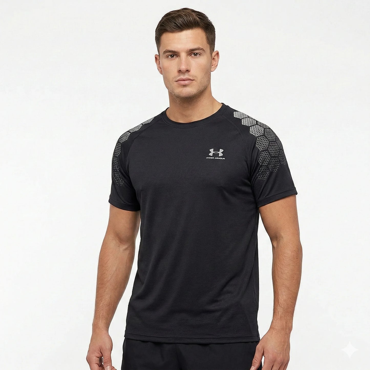 UNDER ARMOUR Mystic Charcoal Slim Fit Short Sleeve DRI-FIT T-Shirt
