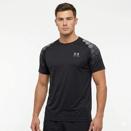 UNDER ARMOUR Mystic Charcoal Slim Fit Short Sleeve DRI-FIT T-Shirt