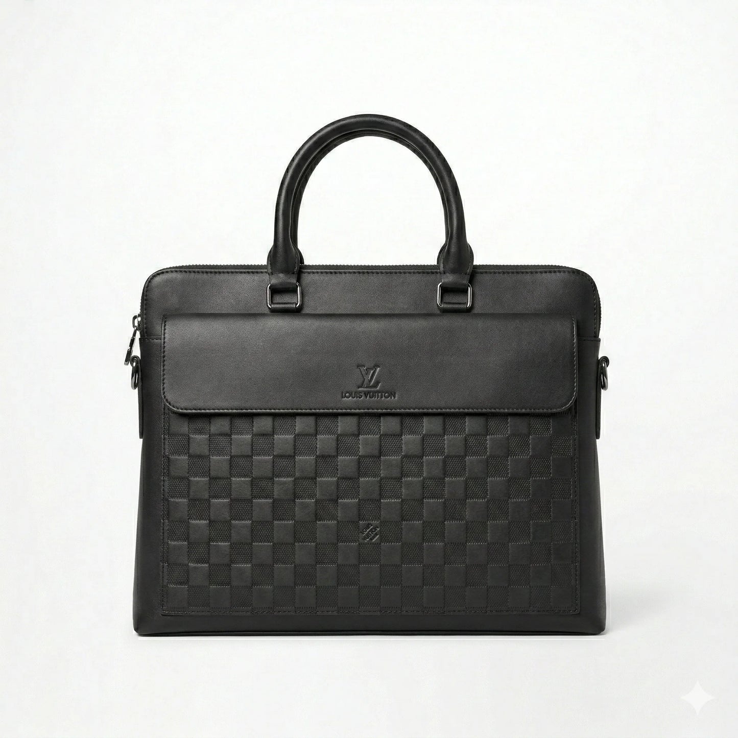 LOUIS VUITTON Obsidian Luxe Refined Structured Business Tote