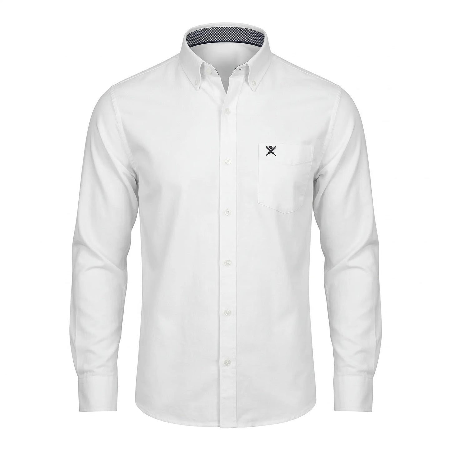 HACKETT Moonbeam Pearl Tailored Fit Long Sleeve Satin Lycra Party Shirt