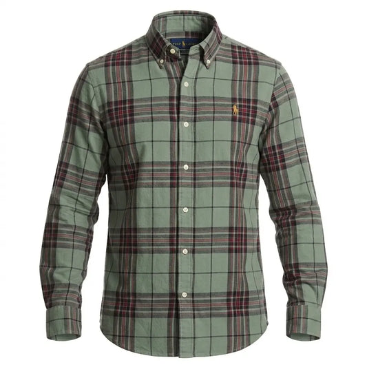 POLO RALPH LAUREN Opulent Fern Custom Fit Long Sleeve Shirt