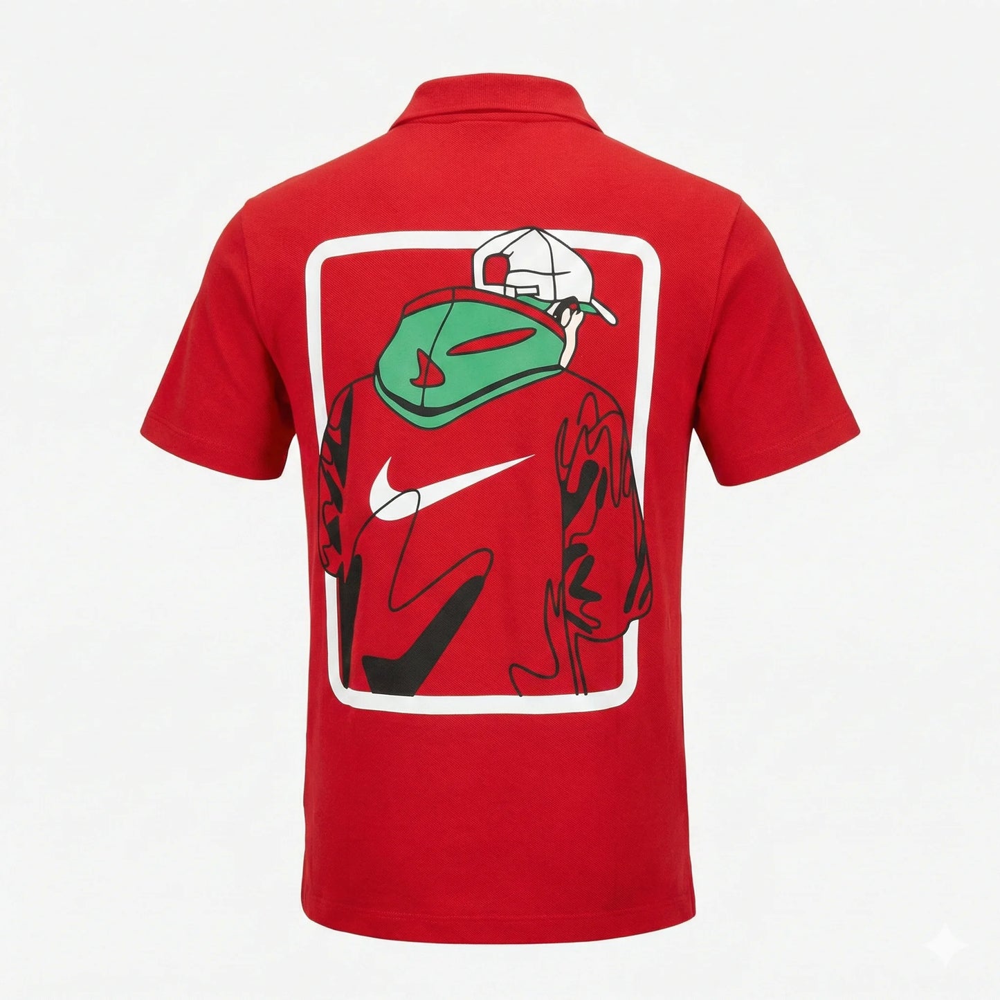 NIKE Ember Blossom Tailored Fit Short Sleeve Piqué Polo Shirt