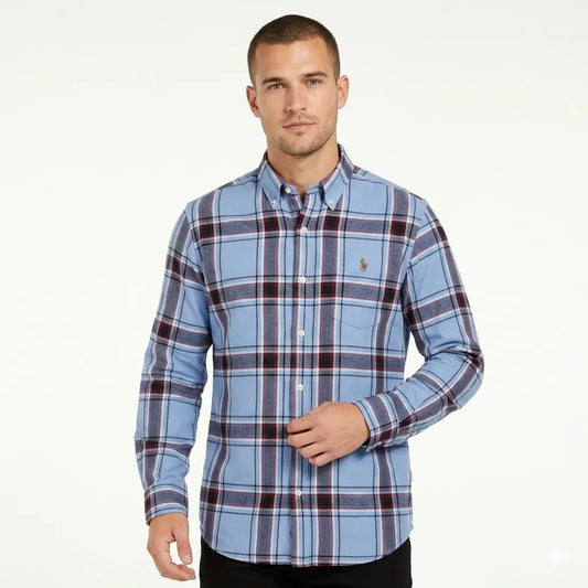 POLO RALPH LAUREN Opulent Azure Tailored Fit Long Sleeve Shirt