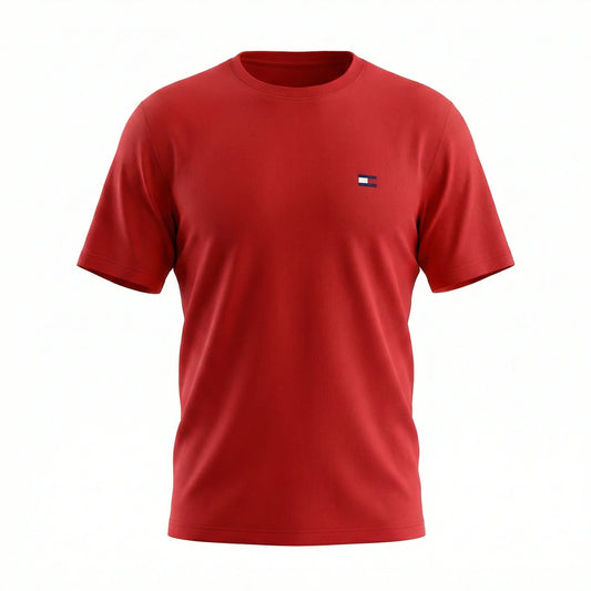 TOMMY HILFIGER Radiant Coral Classic Fit Short Sleeve T-Shirt