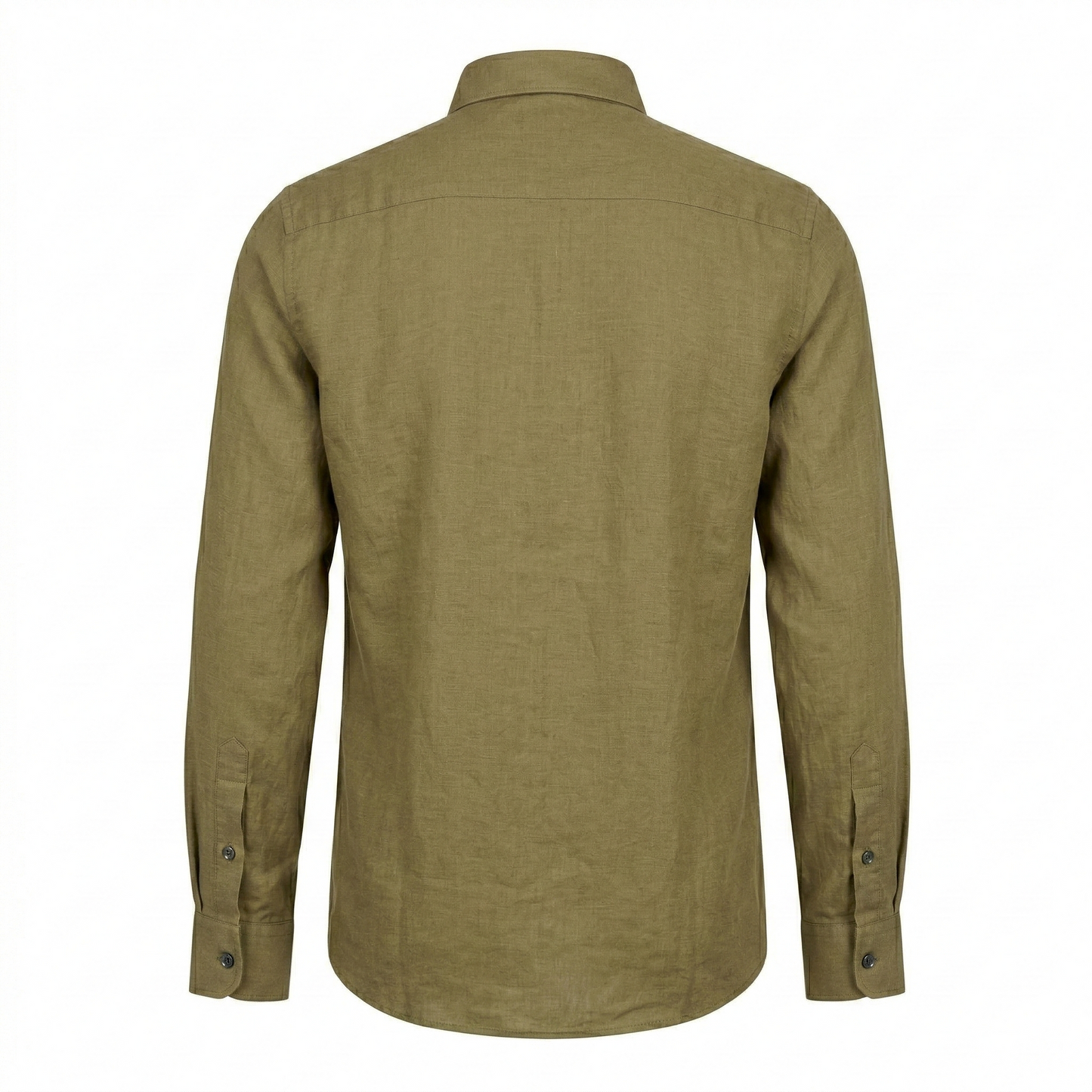 A|X Enchanted Olive Tailored Fit Long Sleeve Linen Shirt