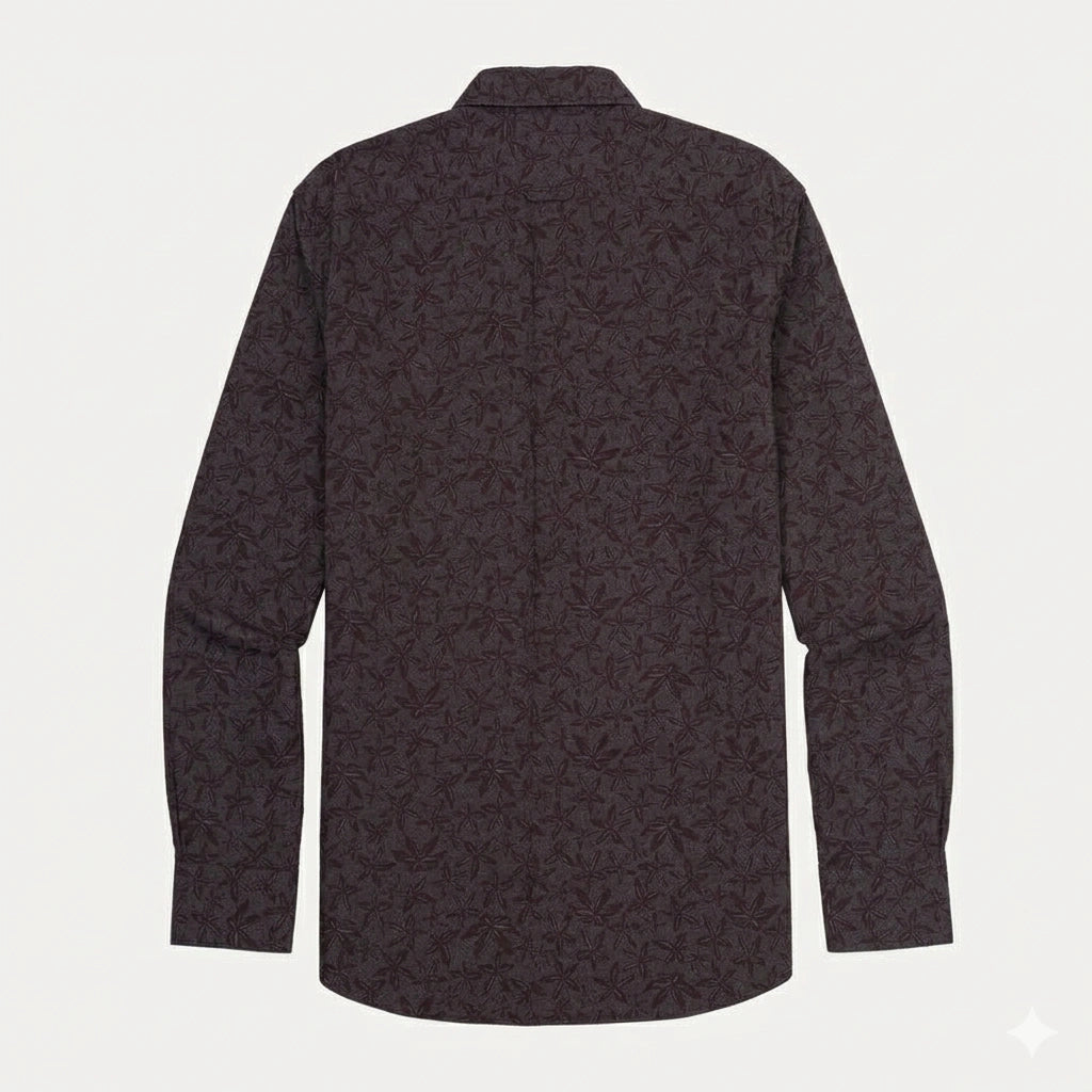 TOMMY HILFIGER Men's Regular Fit Leaf Print Shirt