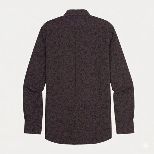 TOMMY HILFIGER Men's Regular Fit Leaf Print Shirt