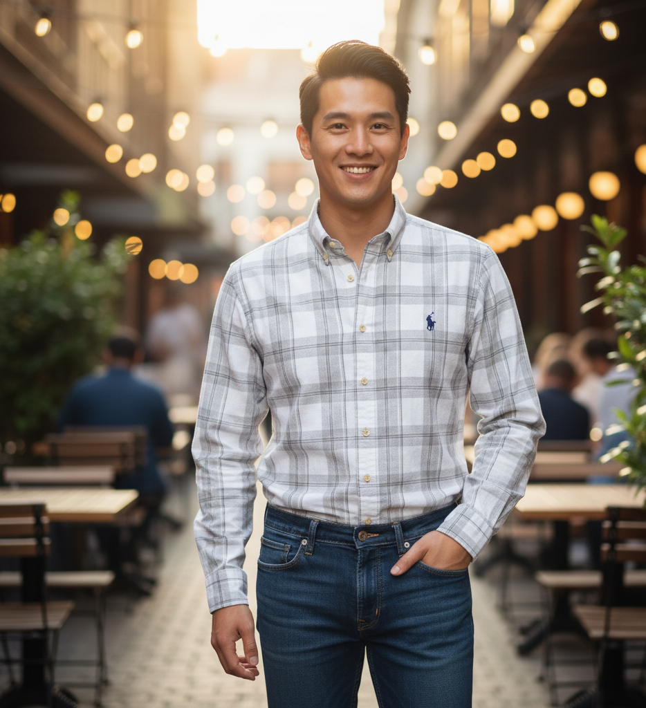 POLO RALPH LAUREN Serene Pebble Classic Fit Plaid Button-Down Shirt