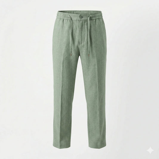 CALVIN KLEIN Tranquil Fern Relaxed Fit Linen Trousers