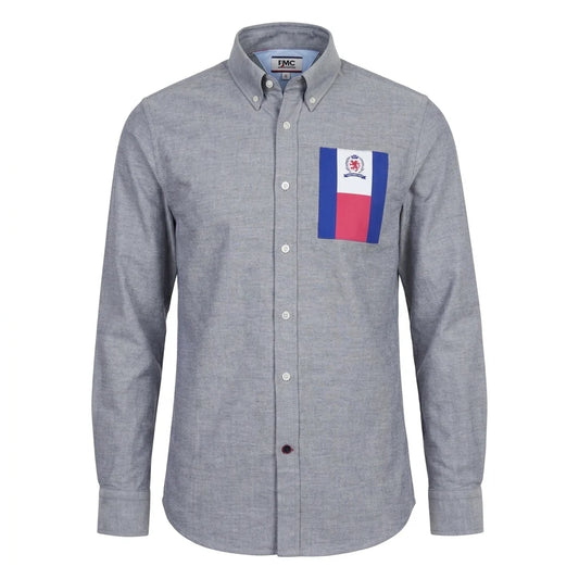 TOMMY JEANS Seraphic Azure Tailored Fit Long Sleeve Button-Up Shirt