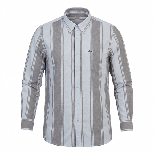 Lacoste Striped Casual Button-Up Shirt