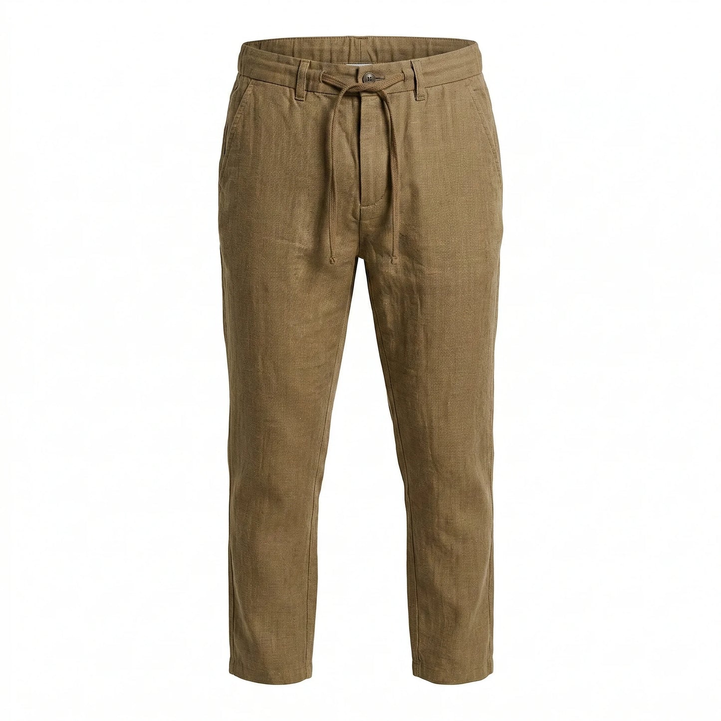LACOSTE Enchanted Sage Tailored Fit Linen Trouser