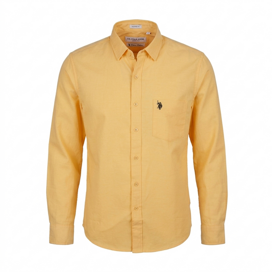 U.S. POLO ASSN. Opulent Saffron Tailored Fit Long Sleeve Shirt