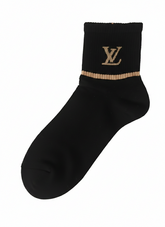 LOUIS VUITTON Radiant Onyx Luxe Knit Ankle Socks