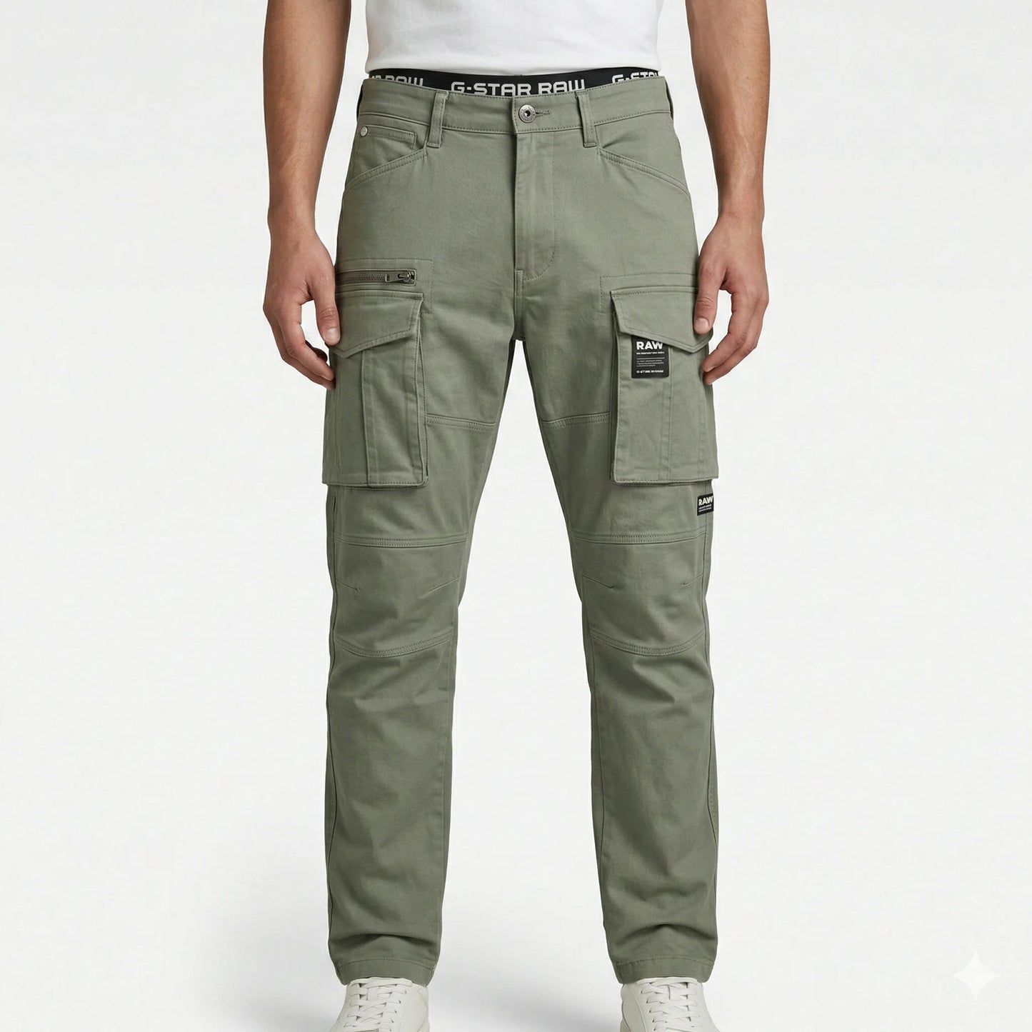 G-STAR RAW Verdant Sage Tailored Fit Cargo Utility Pants