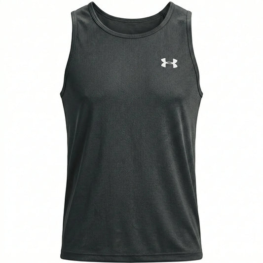 UNDER ARMOUR Celestial Slate Athletic Fit Sleeveless Training Tank Top