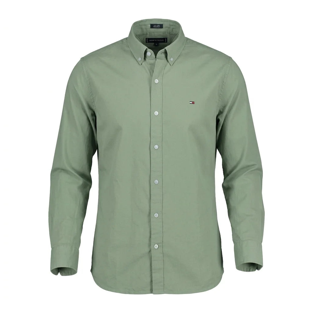 TOMMY HILFIGER Enchanted Mint Classic Fit Long Sleeve Button-Up Shirt