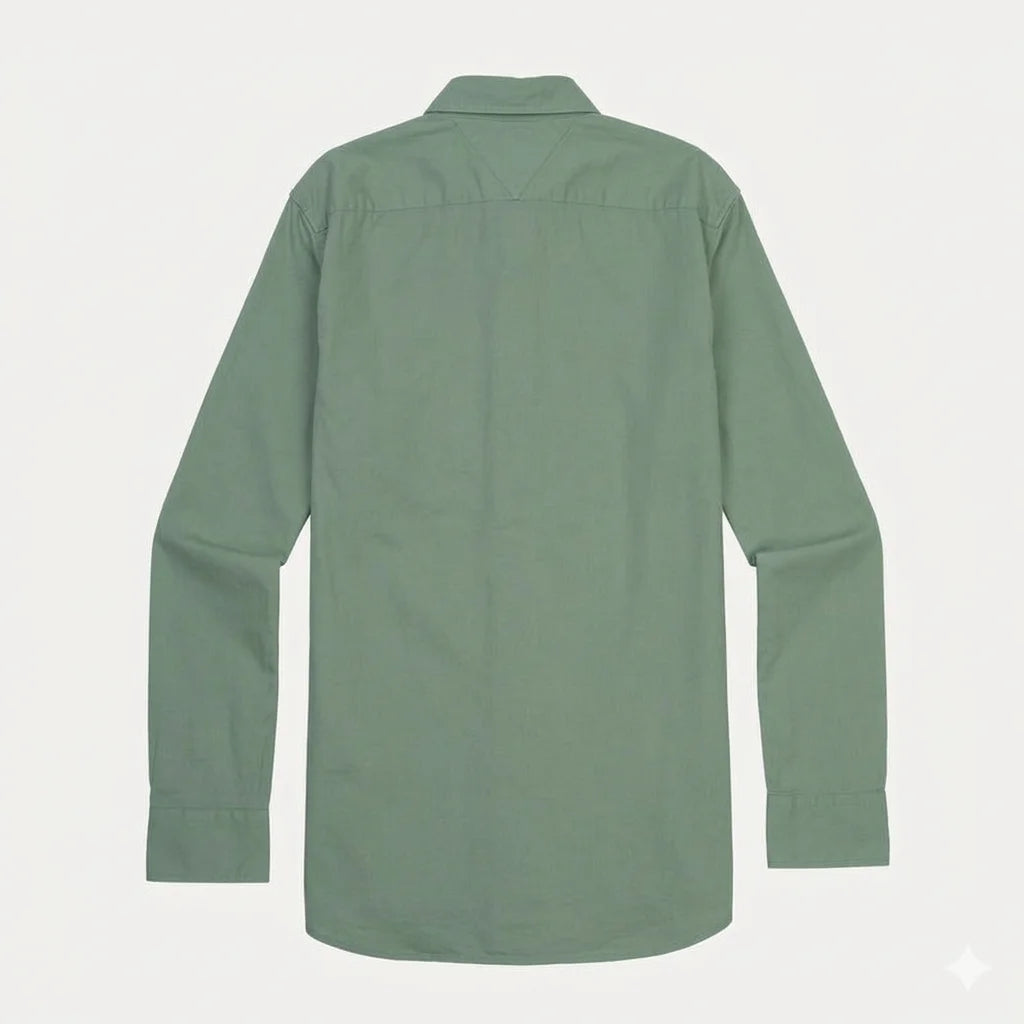 TOMMY HILFIGER Enchanted Mint Classic Fit Long Sleeve Button-Up Shirt