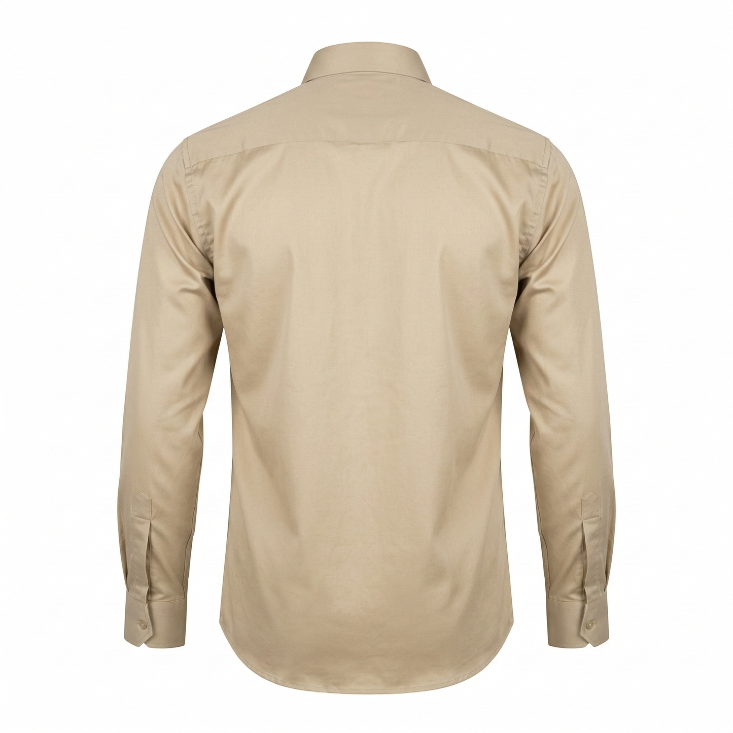 CHROME HEARTS Sunbeam Sable Tailored Fit Long Sleeve Satin Shirt with Cross Embroidery