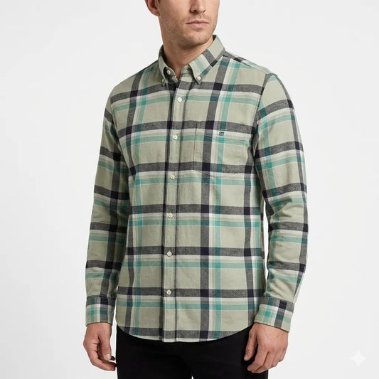 GANT Whimsical Juniper Smoke Relaxed Fit Long Sleeve Oxford Shirt