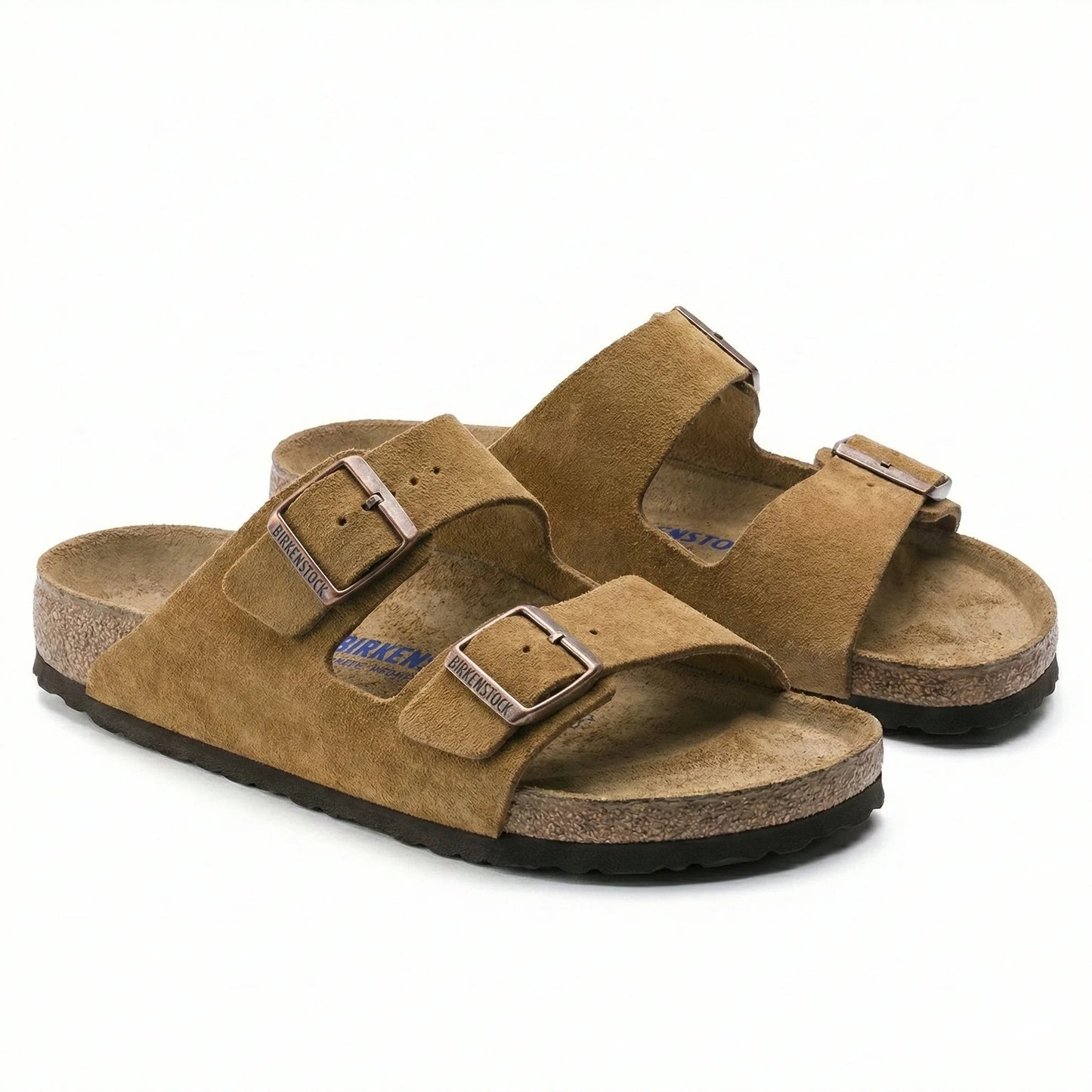 BIRKENSTOCK Golden Harvest Luxe Suede Arizona Sandals