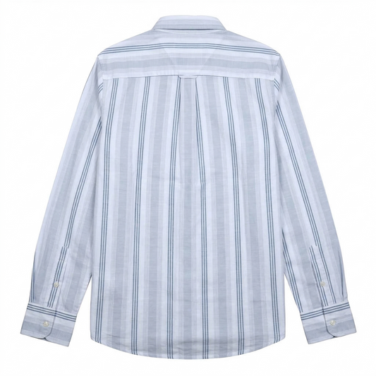 TOMMY HILFIGER Serene Aqua Tailored Fit Long Sleeve Button-Up Shirt