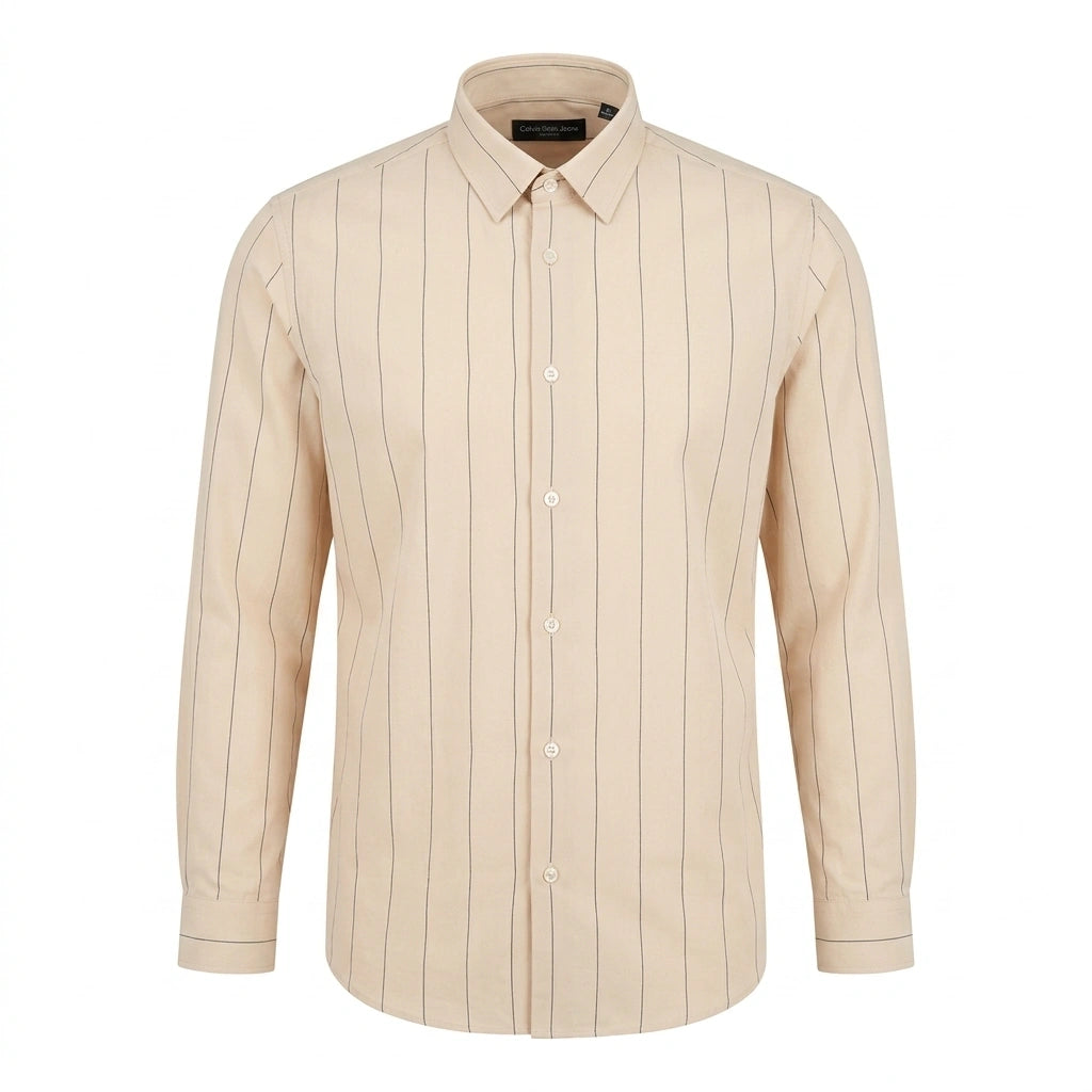 CALVIN KLEIN JEANS Whimsical Quartz Ember Classic Fit Long Sleeve Shirt