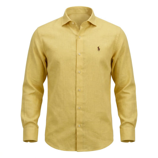 POLO RALPH LAUREN Custom Fit Full Sleeve Linen Shirt