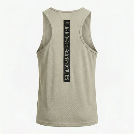 UNDER ARMOUR Verdant Moss Athletic Fit Sleeveless Performance Tank Top