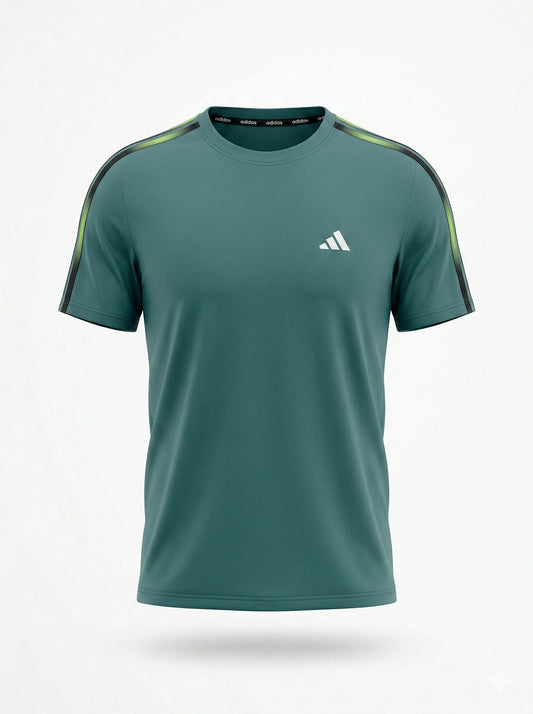 ADIDAS Luminous Emerald Athletic Fit Short Sleeve DRI FIT Training Tee
