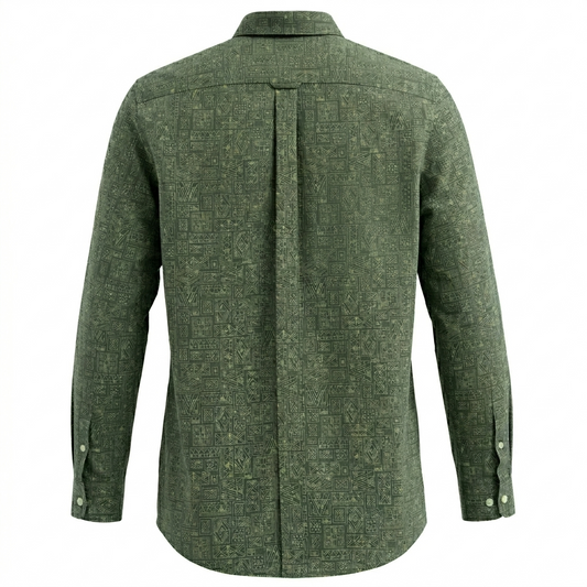 GANT Mystic Fern Tailored Fit Long Sleeve Button-Up Shirt