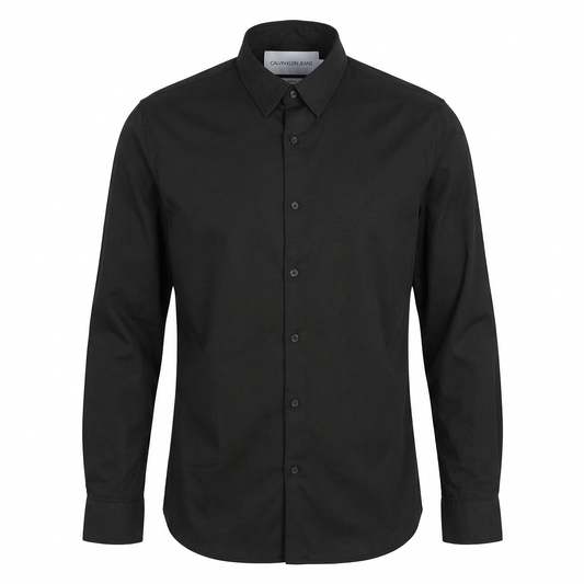CALVIN KLEIN JEANS Ethereal Onyx Tailored Fit Long Sleeve Button-Up Shirt