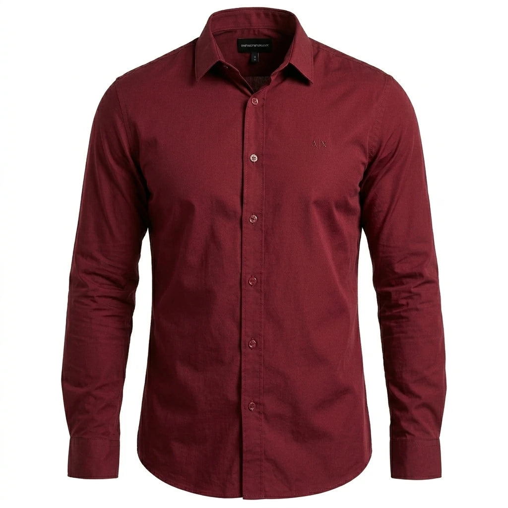 EMPORIO ARMANI Seraphic Amber Drift Tailored Fit Long Sleeve Shirt