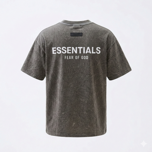 ESSENTIALS FEAR OF GOD Ethereal Ash Drop Shoulder Short Sleeve Tee