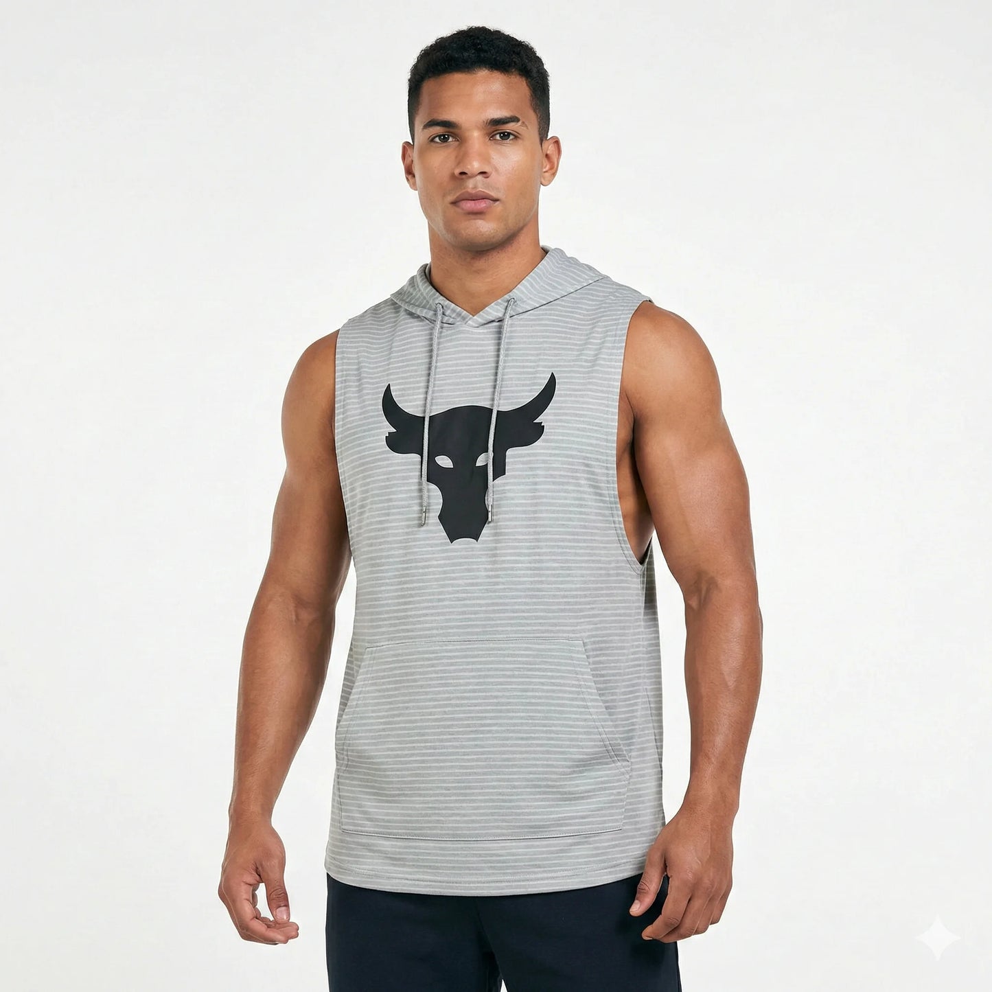 UNDER ARMOUR Nimbus Grey Dynamic Fit Sleeveless Hoodie