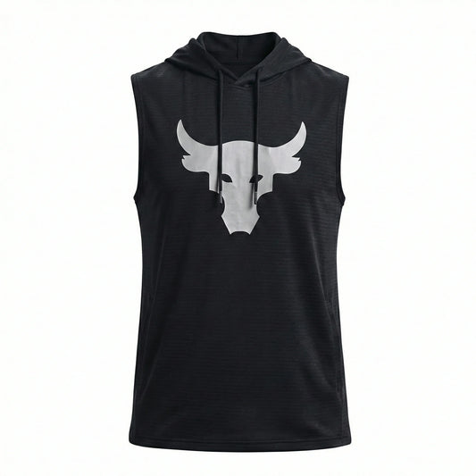 UNDER ARMOUR Embered Charcoal Athletic Fit Sleeveless Hoodie