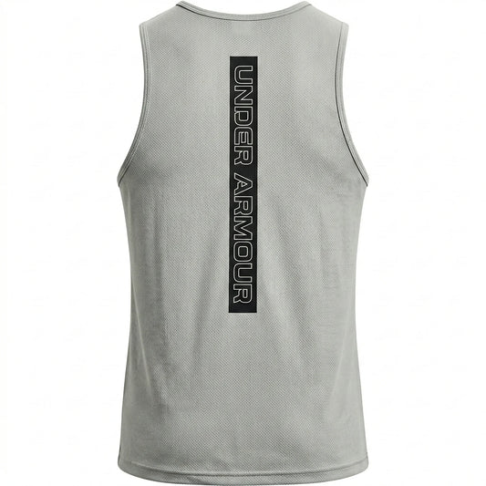 UNDER ARMOUR Whispering Sage Athletic Fit Sleeveless Performance Tank Top