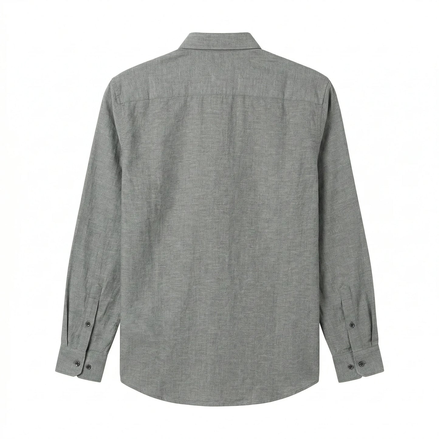 A|X Celestial Ash Tailored Fit Long Sleeve Linen Shirt