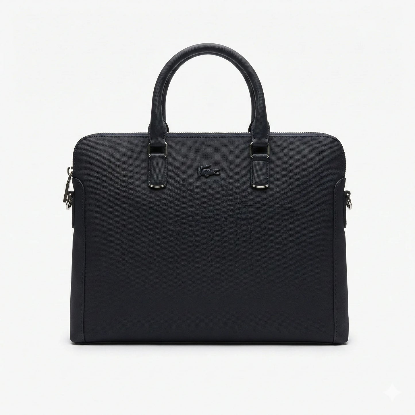 LACOSTE Midnight Quartz Luxe Leather Executive Laptop Bag