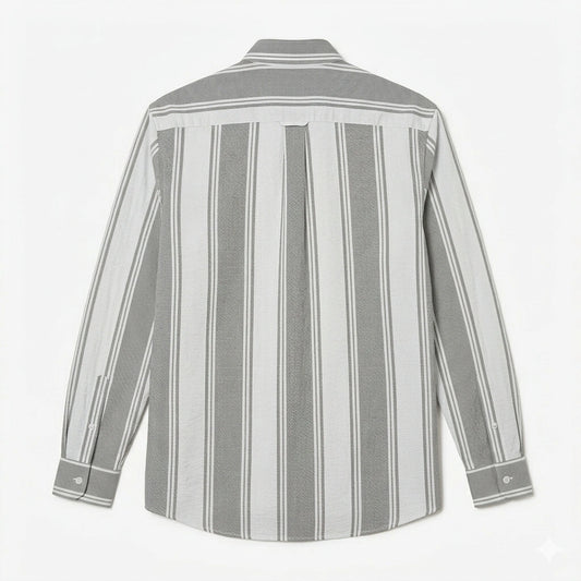 LACOSTE Serene Ash Tailored Fit Long Sleeve Button-Up Shirt