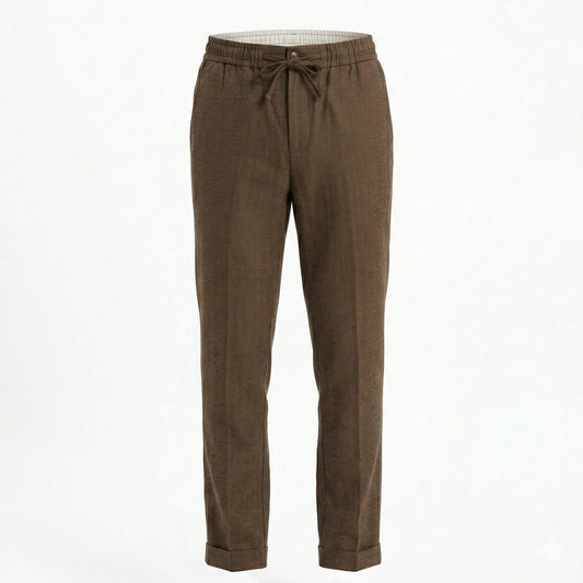 CALVIN KLEIN Sienna Spice Relaxed Fit Linen Trousers