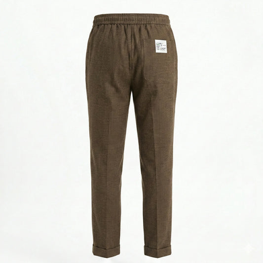 CALVIN KLEIN Sienna Spice Relaxed Fit Linen Trousers