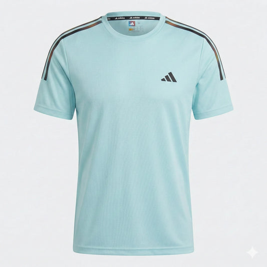 ADIDAS Serene Aqua Athletic Fit Short Sleeve DRI-FIT Training Tee