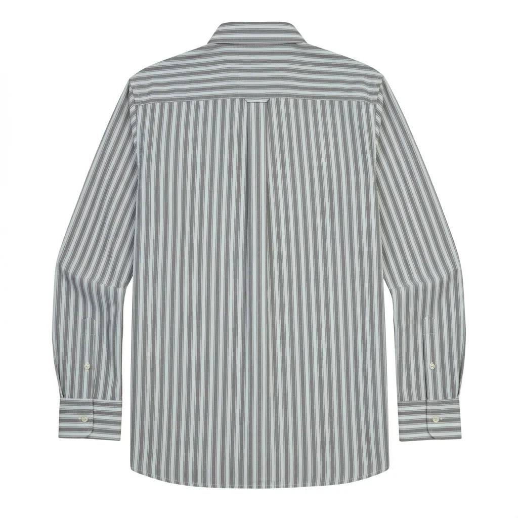 TOMMY HILFIGER Misty Ash Tailored Fit Long Sleeve Button-Up Shirt