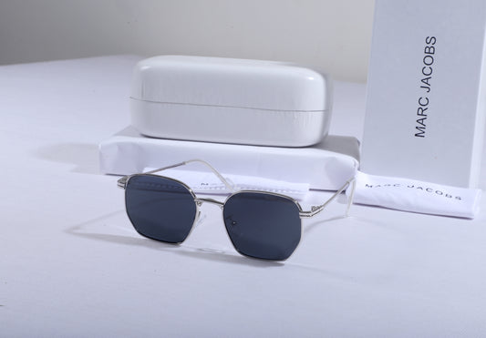 MARC JACOBS Celestial Silver Contemporary Square Sunglasses